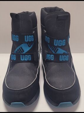 KIDS UGG Black & Blue Waterproof Boots